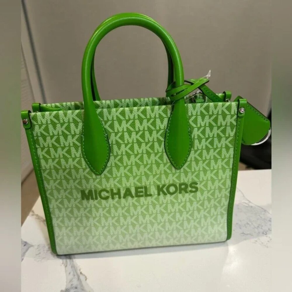 🍍 Michael Kors  Stunner Mirella Small Shopper Ombre Crossbody - NWT $448 MSRP - Picture 11 of 13